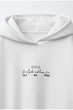 Худі з надписом Zara 0935/706 134см Молочна (00935706712131) - изображение 2