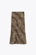 Довга спідниця zw collection Zara 2548/042 S Леопард (02548042051S) - изображение 7
