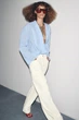 Сорочка zw collection оверсайз з текстурної тканини Zara 4786/175 L Блакитна (04786175044L) - изображение 2