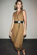 Лляна сукня-міді з поясом Zara 8651/379 S Коричнева (08651379745S) - зображення 4