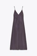 Легка сукня міді з вирізом з рюшами Zara 2180/21 XS Фіолетова (0 2180210611XS) - зображення 5