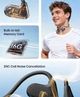 Костные беспроводные наушники Langsdom BE24 с памятью 16GB, MP3 плеером, Bluetooth и шумоподавлением для бега и спорта Фиолетовый - изображение 9
