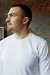 Лонгслів чоловічий однотонний колір білий, розмір 2XL (2147) - зображення 2