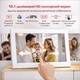 Цифровая фоторамка Frameo 10.1 дюймов 32Gb встроенной памяти с сенсорным управлением WiFi электронная рамка для фото белая приложение FRAMEO сенсорный экран 1280x800 HD IPS интерактивный подарок фотоальбом белая - изображение 10