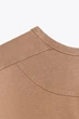 Женская футболка WASHED EFFECT Zara, цвет бежевый, размер М - изображение 4
