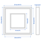 Рамка чорна 25*25см Ikea Sannahed 604.591.18 - изображение 5