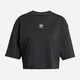 Футболка хлопковая короткая женская Adidas Originals Ess Crop Tee IW5706 M Black (4067894124492) - изображение 11