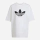 Футболка хлопковая оверсайз длинная женская Adidas Originals Adicolor Spacer Oversized Trefoil JV7226 XS Белая (4068808270809) - изображение 10