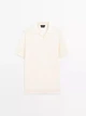 Поло чоловіче Massimo Dutti knit cotton L кремовий - зображення 5