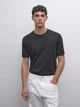 Футболка мужская Massimo Dutti cotton silk M черный - изображение 1