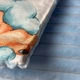 Детский плюшевый конверт для выписки на съемном утеплителе Minky 90Х80 см, голубой Мишки - изображение 4