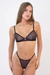 Трусы женские стринги из сетки в горошек Giulia Glam 2116/40 M Black dots, прозрачные трусики из сетки, нижнее белье - изображение 5