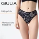 Женские хлопковые трусы бразилианы с принтом Giulia JOLLY PRINTS 2232/60 S Multicolor-abstract print, комфортные трусики, нижнее белье повседневное - изображение 1