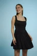 СУКНЯ З КОРСЕТОМ САТИНОВА DR004 2405342241983507 M/L Чорний - изображение 2