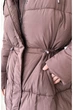 ПУХОВИК НА ЗАТЯЖКИ З ТОНКИМ ПОЯСОМ OW4 2504121070506 M/L Какао - изображение 6