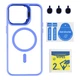 Чохол Premium TPU+PC+Metal Stand Case with MagSafe and Camera Lenses для iPhone 14 Pro Max Blue - изображение 1
