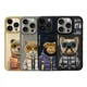 Чохол TPU+PC Nimmy 3D with Metal Buttons для iPhone 15 Cat Grey - зображення 2