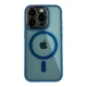 Чохол Creative TPU PC Metal Calais з MagSafe для Apple iPhone 15 Pro Max Dark Blue - зображення 1