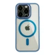 Чохол Creative TPU PC Metal Calais із MagSafe для Apple iPhone 14 Pro Max Light Blue - зображення 1