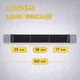 Еластичний ремінь-органайзер для багажника 60 см LOW Car Organizer 7L, липучка, 3 секції, чорний - зображення 2