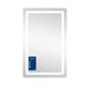Зеркало Qtap Mideya (DC-F911) 500х800 с LED-подсветкой Touch, с антизапотением, часами, диммером - изображение 4