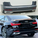 Бампер задний в сборе S-Line CHROME 2022+ для Audi A6 C8 2018+ для Audi A6 C8 2018- (9410) - изображение 1