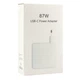 Сетевое Зарядное Устройство Macbook USB-C Apple 87W Power Adapter NO LOGO 15-дюймовые модели MacBook Pro, выпущенные в 2016 году White - изображение 2