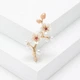 Брошь BROCHE бижутерия Цветы Сакуры белая BRBF114033 - изображение 2