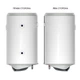 Комбинированный водонагреватель Thermo Alliance CWH 8044 4S R, 80 л, вертикальный, мокрый ТЭН 2,0 кВт, правый теплообменник - изображение 6