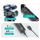 Мужская электробритва VGR V-325 USB аккумуляторная, влагозащищенная, с индикатором и 3 головками, нержавеющая сталь - изображение 3