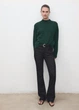 Джемпер женский с высоким воротником MANGO 17007801 Изумрудный XS KL09061X - изображение 1