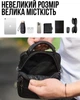 Мужская черная кожаная сумка на одно плечо 19х16х7, барсетка-мессенджер для документов и телефона, черная - изображение 6