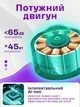 Перкуссионный массажный пистолет для тела спины мышц UnA ручной для шеи электромассажер ударный для ног вибрационный антицеллюлитный 99 уровней мощности 8 насадок с кейсом черный (282.0001) - изображение 8