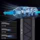Акумуляторний ручний турбовентилятор Mini Jet Fan ZY7400 з ліхтариком 5000 mAh Чорний - зображення 6