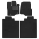 Коврики в салон Optimal для Ford F-150 '20- SuperCrew текстильные черные (комплект) - изображение 1