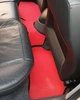 Коврики в салон Kinetic для Seat Ibiza 4 '08-17 EVA-полимерные красные с черной тесьмой (комплект) - изображение 4