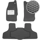 Коврики в салон Kinetic для Jeep Liberty '02-07 EVA-полимерные серые с черной тесьмой с мет. подпятником (комплект) - изображение 1