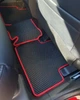 Коврики в салон Kinetic для Mitsubishi Eclipse Cross '18- EVA-полимерные черные с красной тесьмой (комплект) - изображение 8
