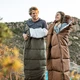 Спальник з капюшоном Naturehike U350 NH20MSD07, (1°C), лівий, зелений - изображение 7
