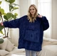 Толстовка худи-плед с капюшоном Huggle Hoodie, Синий One size - изображение 3