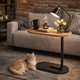 Приставний столик металевий в стилі лофт Loft до дивана/ліжка 28×45×60 см - зображення 2