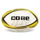 Мяч для регби размер №4 Core 5388-4 для игроков 10-14 лет White-Yellow - изображение 1