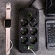 Мережевий фільтр з захистом з usb type c переноска універсальний електричний подовжувач 5 м з вимикачем та запобіжником електричні мережеві подовжувачі фільтри для компютера упса дому - зображення 6