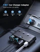 Автомобильное зарядное устройство 7-in-1 Joyroom JR-CCL01 139W разветвитель для прикуривателя с быстрой зарядкой PD QC3.0 и розеткой постоянного тока Black - изображение 5