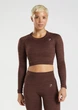 Спортивний лонгслів Gymshark b3a5vc59 XXL коричневий (100006556) - зображення 1
