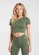Спортивный топ Gymshark b8a2kc58 XS хаки (100006092) - изображение 1