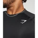 Спортивный лонгслив Gymshark a1a1pc59 XL черный (100014214) - изображение 2