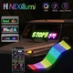Светодиодная LED панель вывеска реклама для авто ART-0624 RGB 176,2×19.2 см Bluetooth 220в IP65 управление через телефон и пульт текст анимация - изображение 5