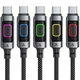 Дата кабель USB 2.0 AM to USB-C 1.2m 60W black Acefast - зображення 5
