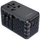 Зарядне пристрій 4xUSB 100W PD (2хUSB-C+2хUSB-A) TRAVEL Universal сharger diamond чорний Choe - зображення 1